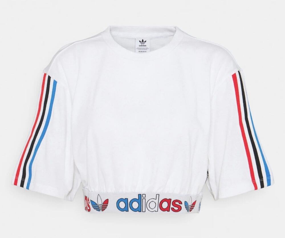 Adidas Primeblue USA CropTop Y2K Shirt Soccer Blokecore Womens XS NEW Fast Ship